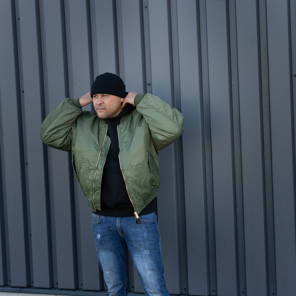 Bomber / Veste / Blouson / Hiver / Vert Olive. FOSTEX.