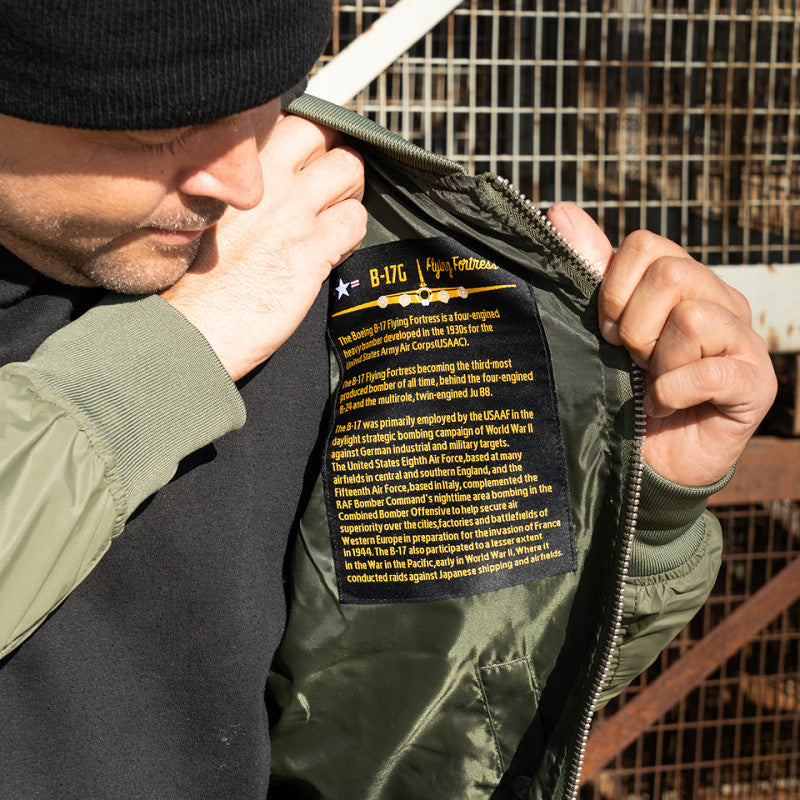 Bomber d'été / Veste de bombardier d'été / Blouson / Vert Olive. FOSTEX.