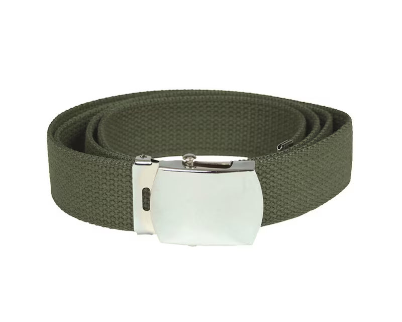 Ceinture US toile / Vert Olive. MILTEC.
