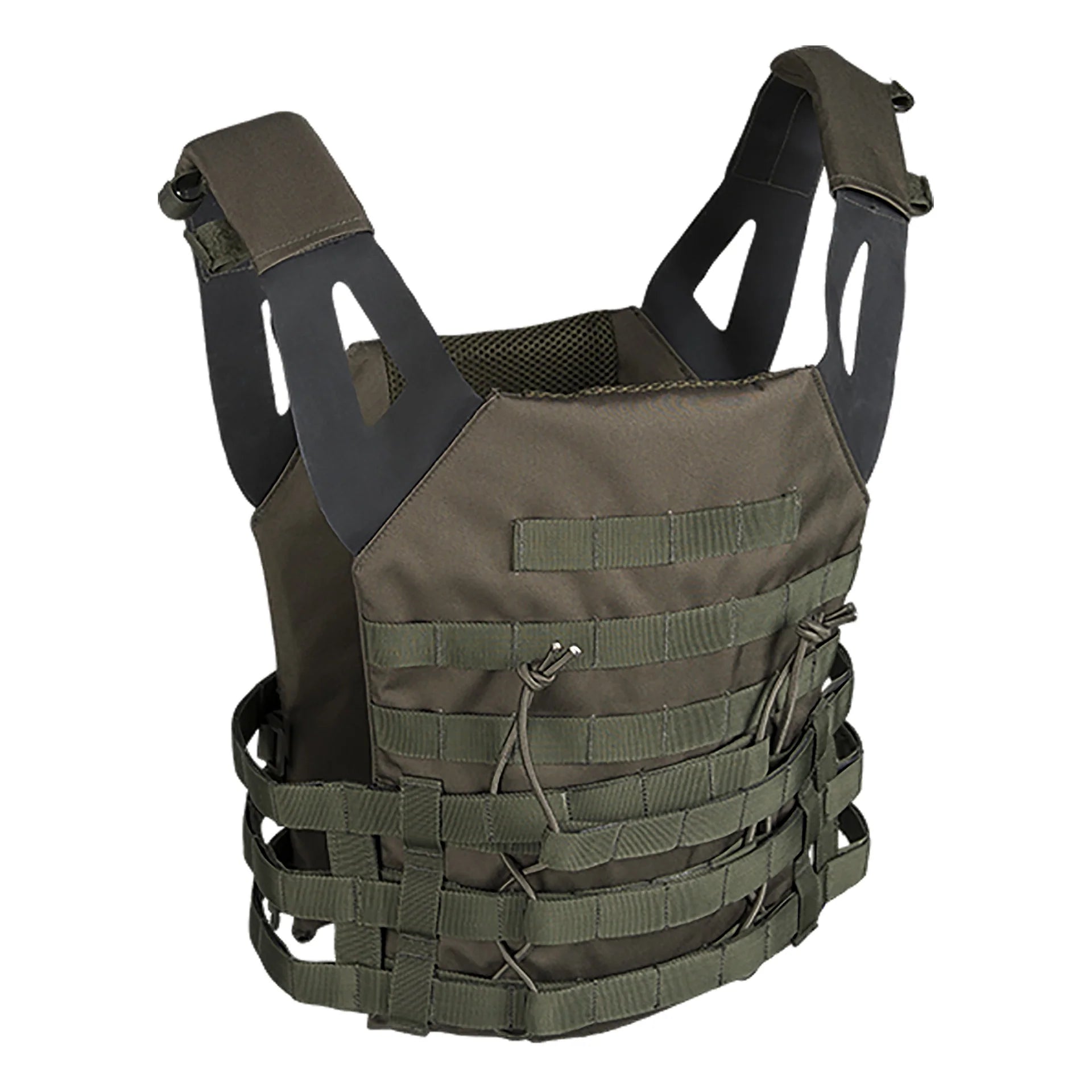 Gilet tactique porte plaque Carrier / Housse / Vert Olive. MILTEC.