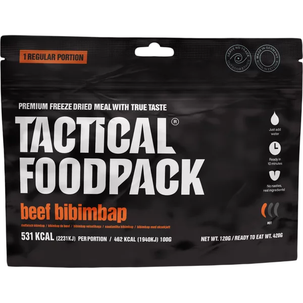 Ration de survie - Beef Bibimbap. Tactical Foodpack.
