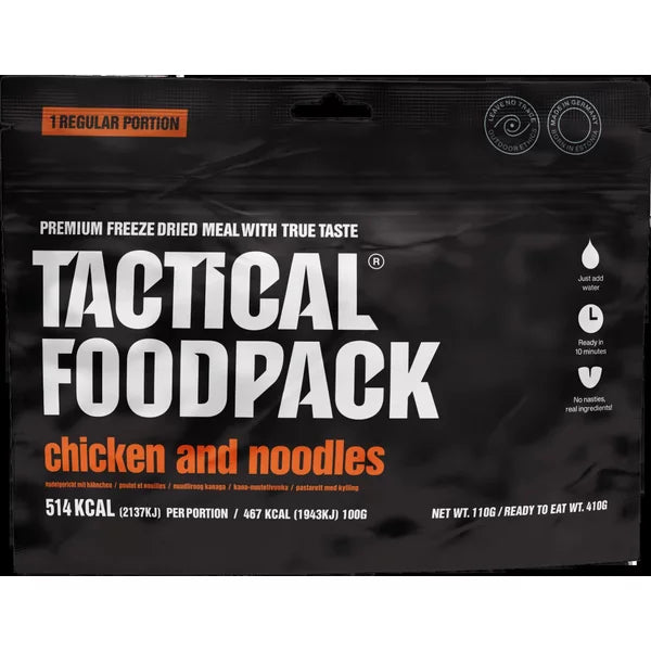 Ration de survie - Chicken and Noodles. Tactical Foodpack.