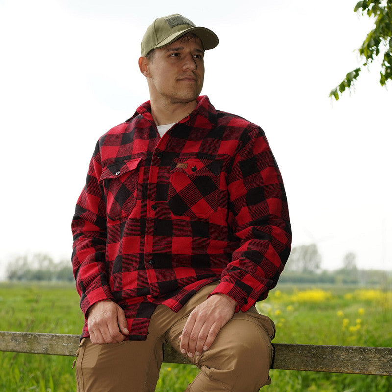 Chemise bûcheron chaude /  Rouge et Noire. LONGHORN INC.