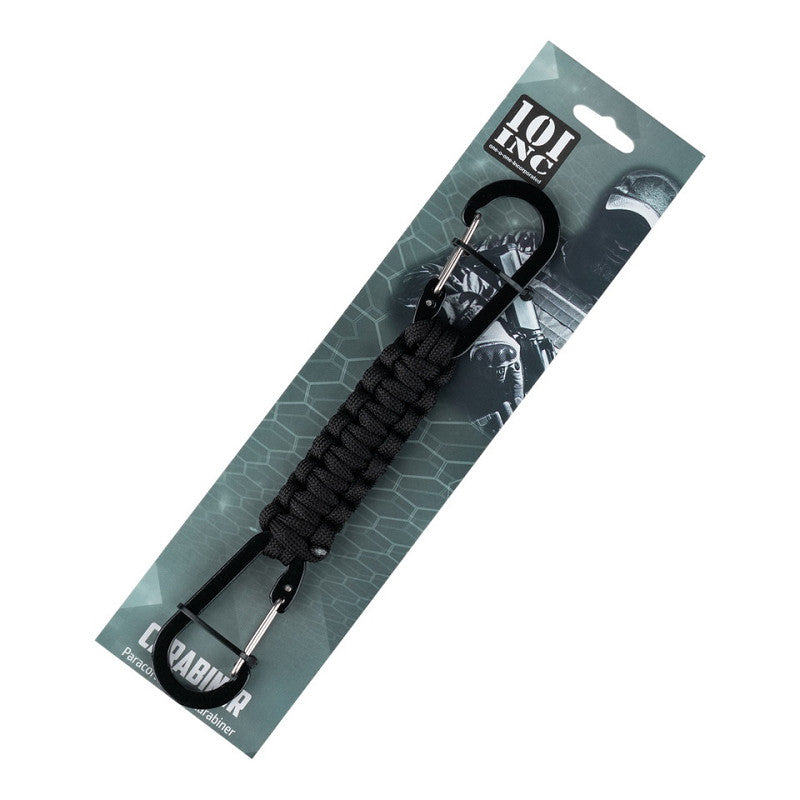 Mousquetons double paracorde / Noir. 101 INC.