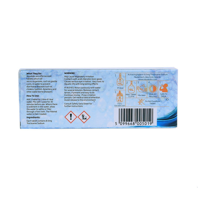 Tablette de purification eau / 1x50 pièces / Survie / Comprimés. BCB.