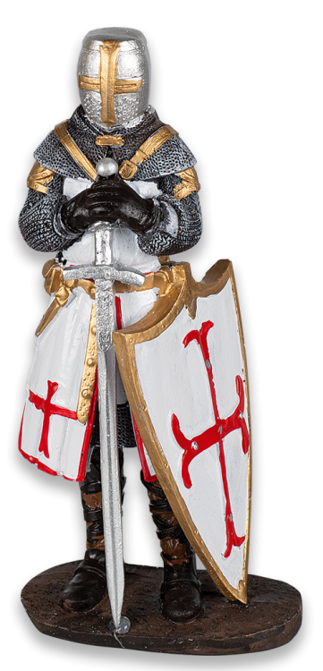 Figurine résine / Templier / Décoration. TOLE10 IMPERIAL.