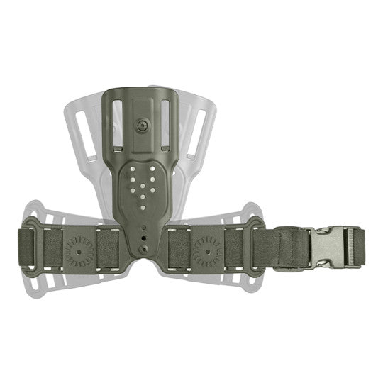 Plaque de hanche compacte 1 sangle / 8K28 / Vert Olive. VEGA HOLSTER.