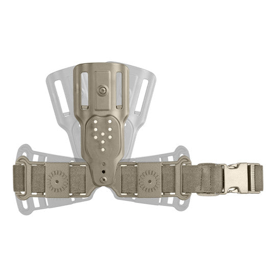 Plaque de hanche compacte 1 sangle / 8K28 / Sable. VEGA HOLSTER.