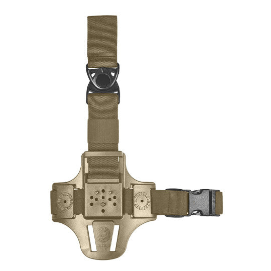 Plaque de cuisse compacte 1 sangle / 8K17 / Sable. VEGA HOLSTER.
