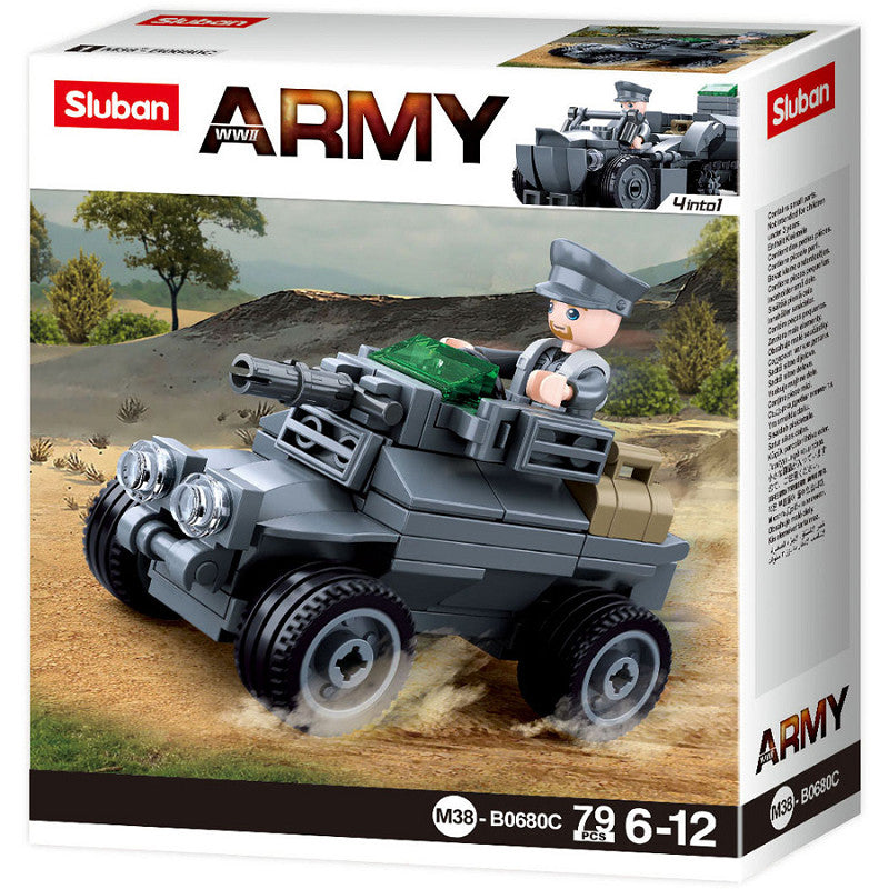 Jeux de briques / Voiture blindée de l'armée allemande . SLUBAN.