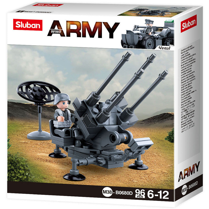 Jeux de briques / Artillerie de défense aérienne de l'armée allemande . SLUBAN.