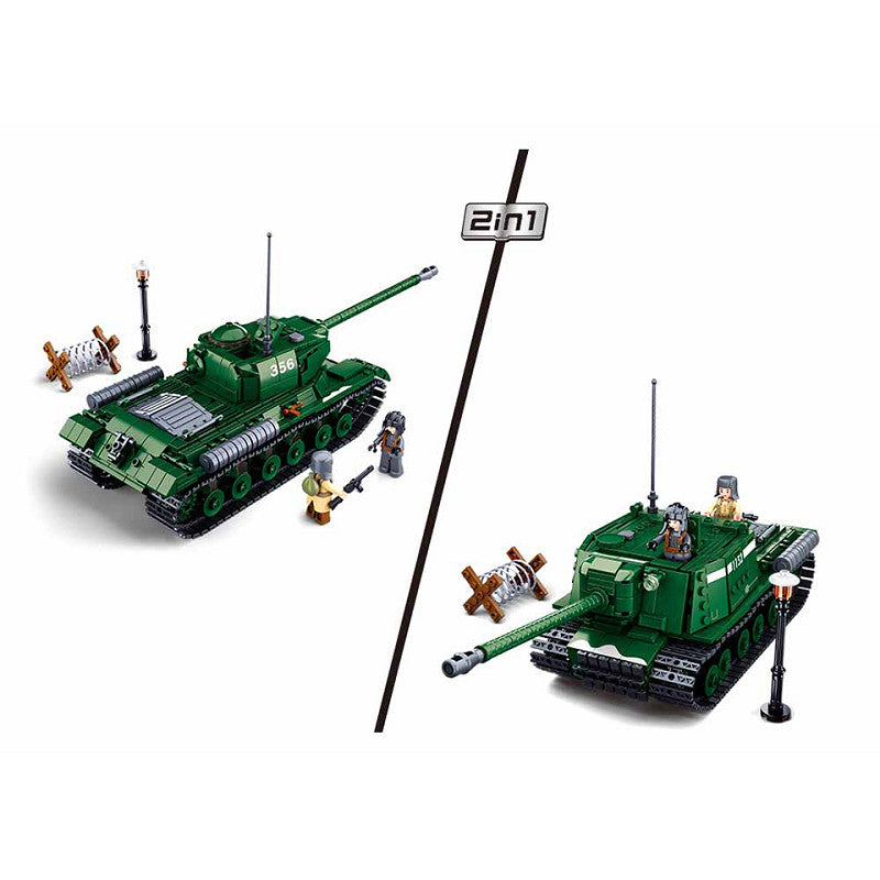 Jeux de briques / Bataille de Budapest /  Char lourd 2 en 1. SLUBAN.
