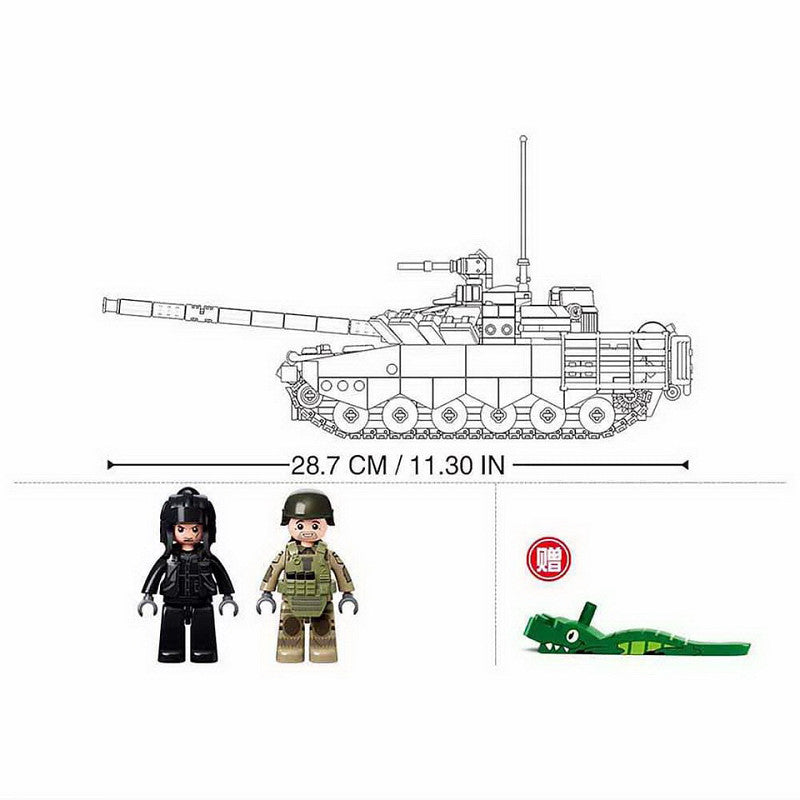 Jeux de briques / Char  T-80. SLUBAN.