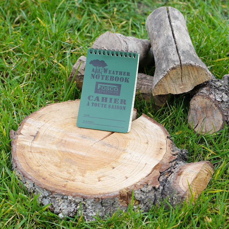 Carnet étanche / Grand modèle / Vert Olive. FOSCO.