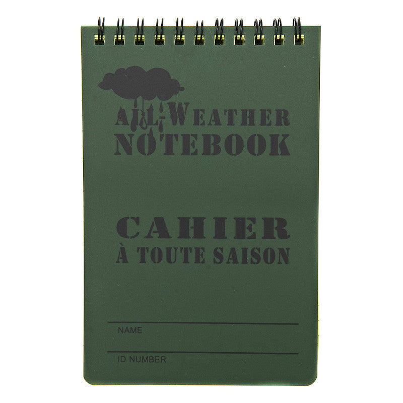 Carnet étanche / Grand modèle / Vert Olive. FOSCO.