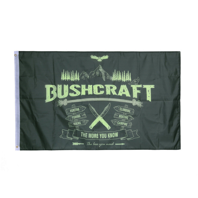 Drapeau BUSHCRAFT. FOSTEX.