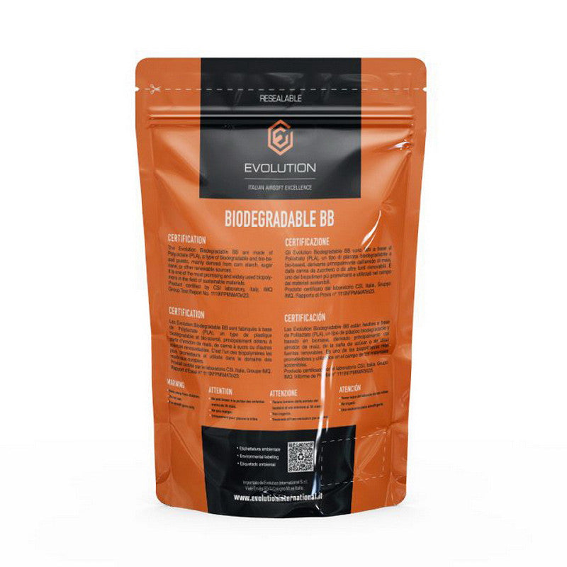 Billes / Airsoft / BB'S / 0.20 grammes / Bio dégradable. EVOLUTION.