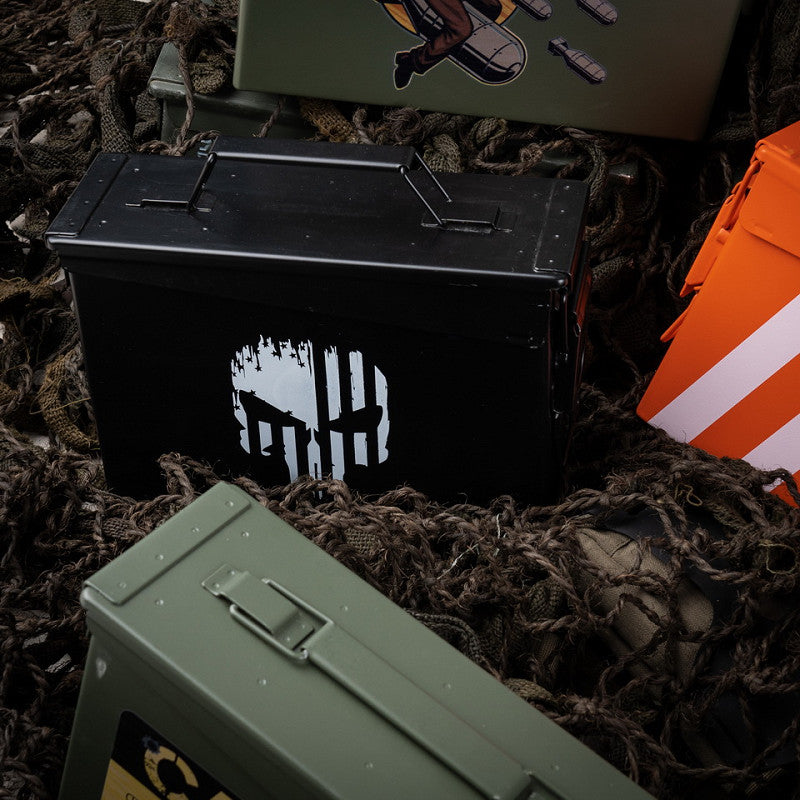 Boite à munitions / Caisse / Punisher / Cal 30mm / Noir. FOSCO.