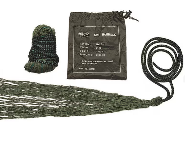 Hamac filet / Vert Olive. MILTEC.