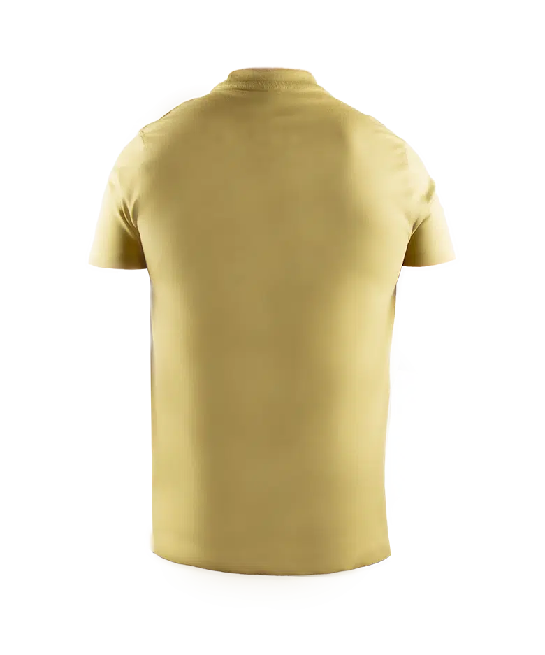 T-Shirt Manche Courte Sable / TAN /  100% Coton.