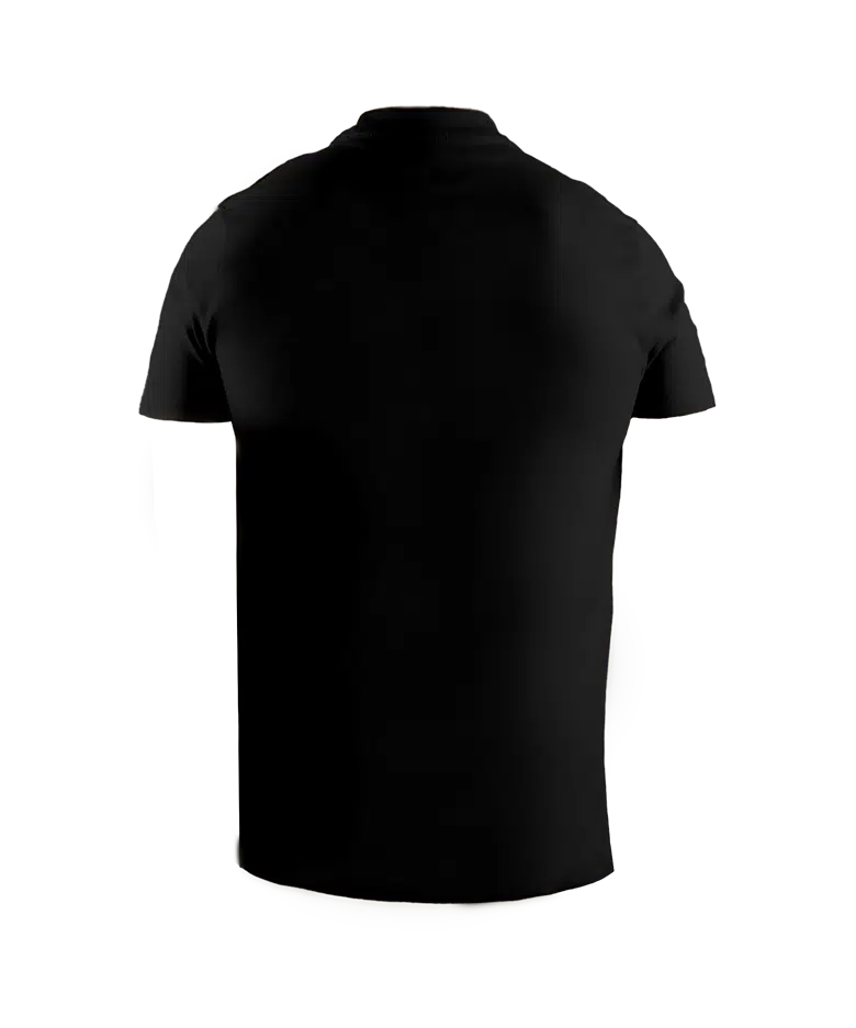 T-Shirt Manche Courte Noir 100% Coton.