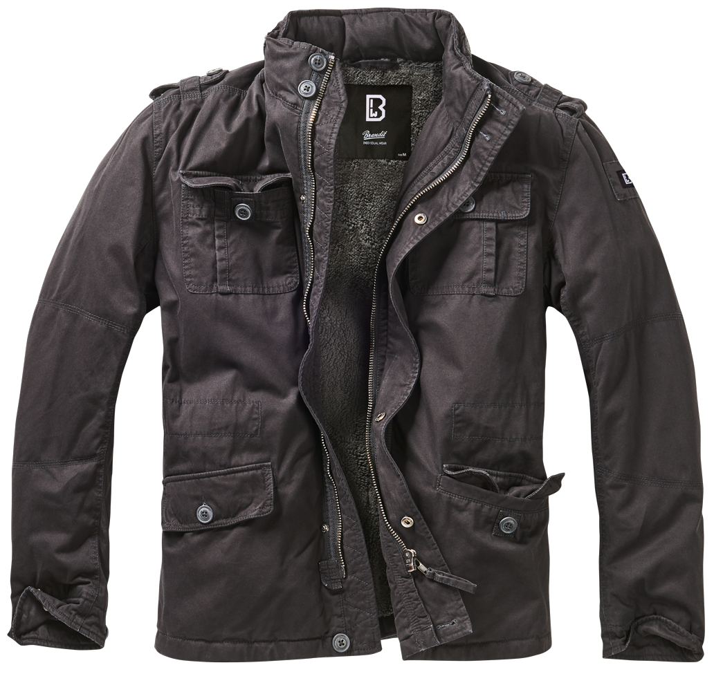 Veste Britannia / Hiver / Noir. BRANDIT.