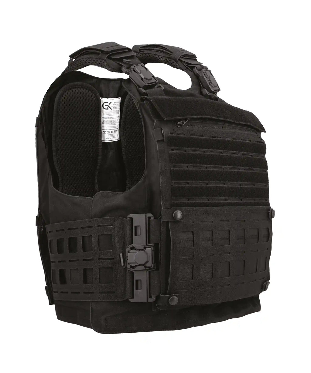 Porte Plaques / Housse Tactique 4 en 1 FDO / Gilet tactique / Gendarmerie / Sécurité Privée / Noir. GK PRO.