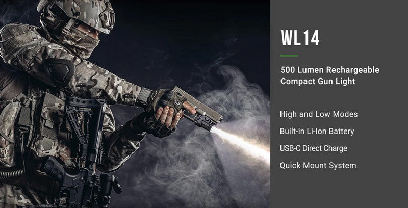 Lampe pour arme de poing / Nextorch WL14 / 500 Lumens.