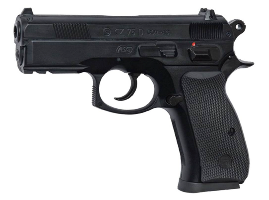 Réplique Airsoft CZ 75D Compact CO2 Fixe / 1,6 Joules. ASG.