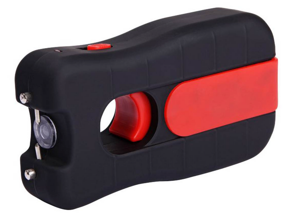 Shocker électrique Mod 802, Noir/Rouge / 3 000 000 V / Lampe avec Accu rechargeable. DM DIFFUSION.