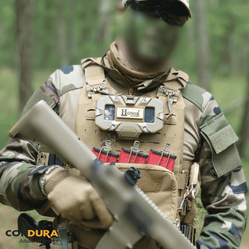 Gilet / Porte plaque "Imperator" / Cordura / Sable. HONOR.