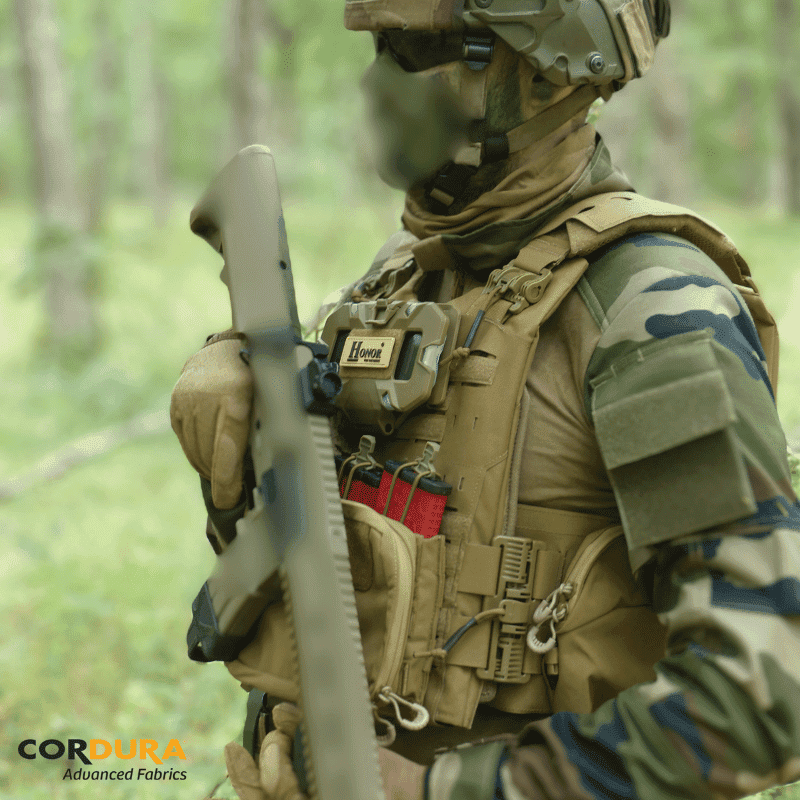 Gilet / Porte plaque "Imperator" / Cordura / Sable. HONOR.