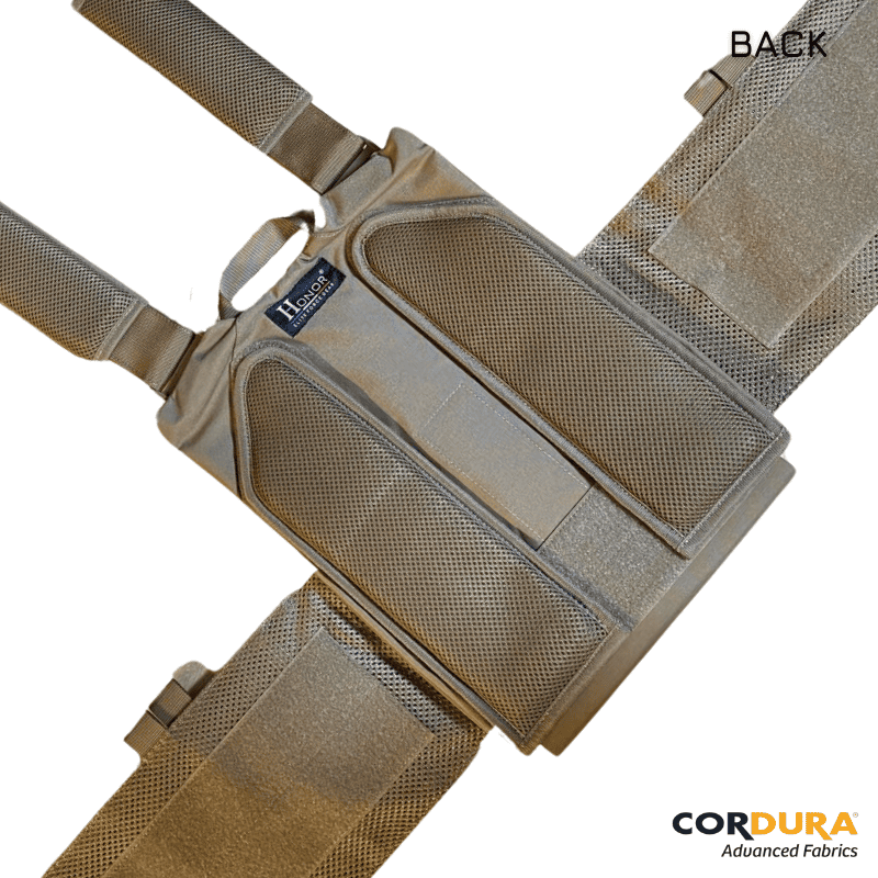 Gilet / Porte plaque "Imperator" / Cordura / Sable. HONOR.