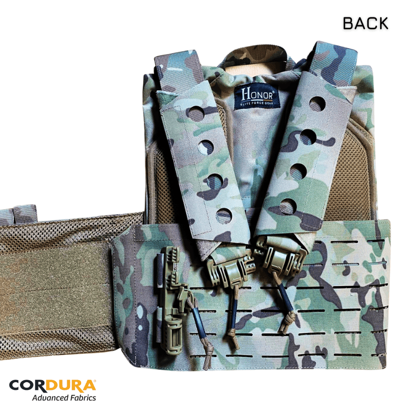 Gilet / Porte plaque "Imperator" / Cordura / Multicam. HONOR.