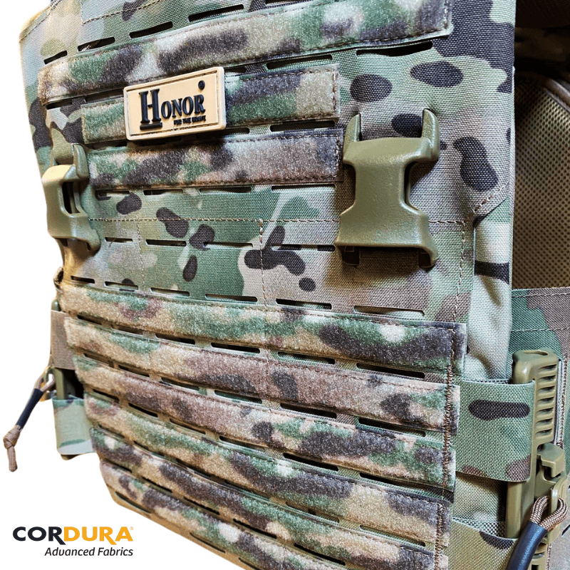 Gilet / Porte plaque "Imperator" / Cordura / Multicam. HONOR.