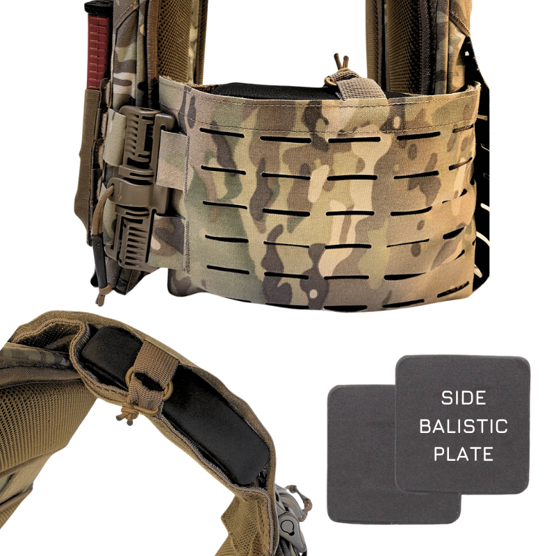 Gilet / Porte plaque "Imperator" / Cordura / Sable. HONOR.