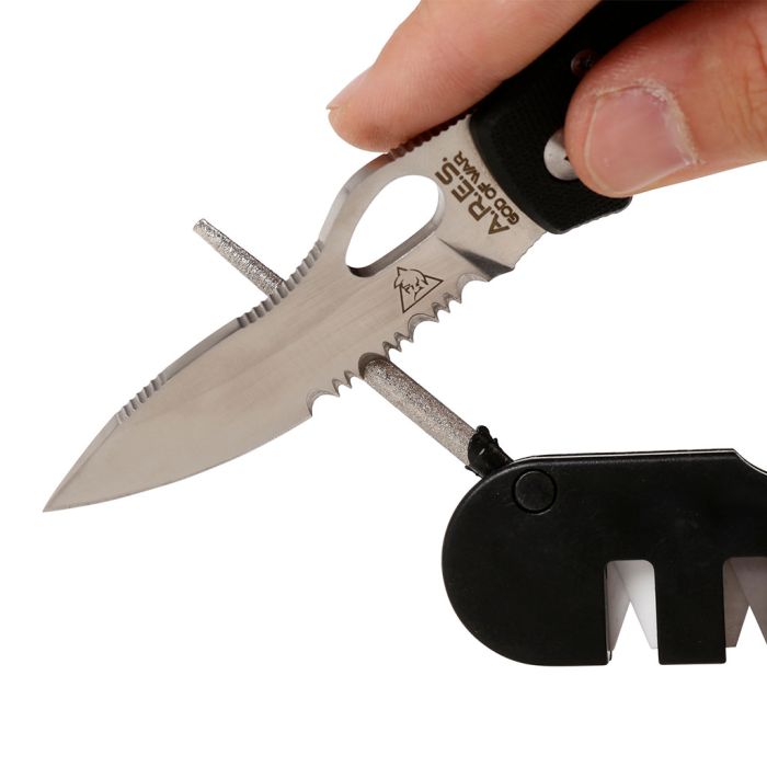 Affûteur multifonctions / Couteaux / Aiguiseur /  Noir. ARES.