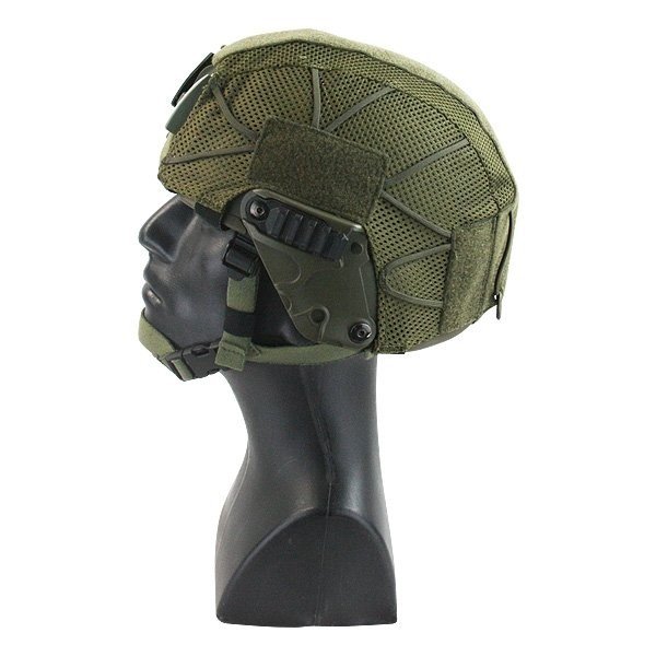 Couvre Casque Félin / Vert Olive. ARKTIS.