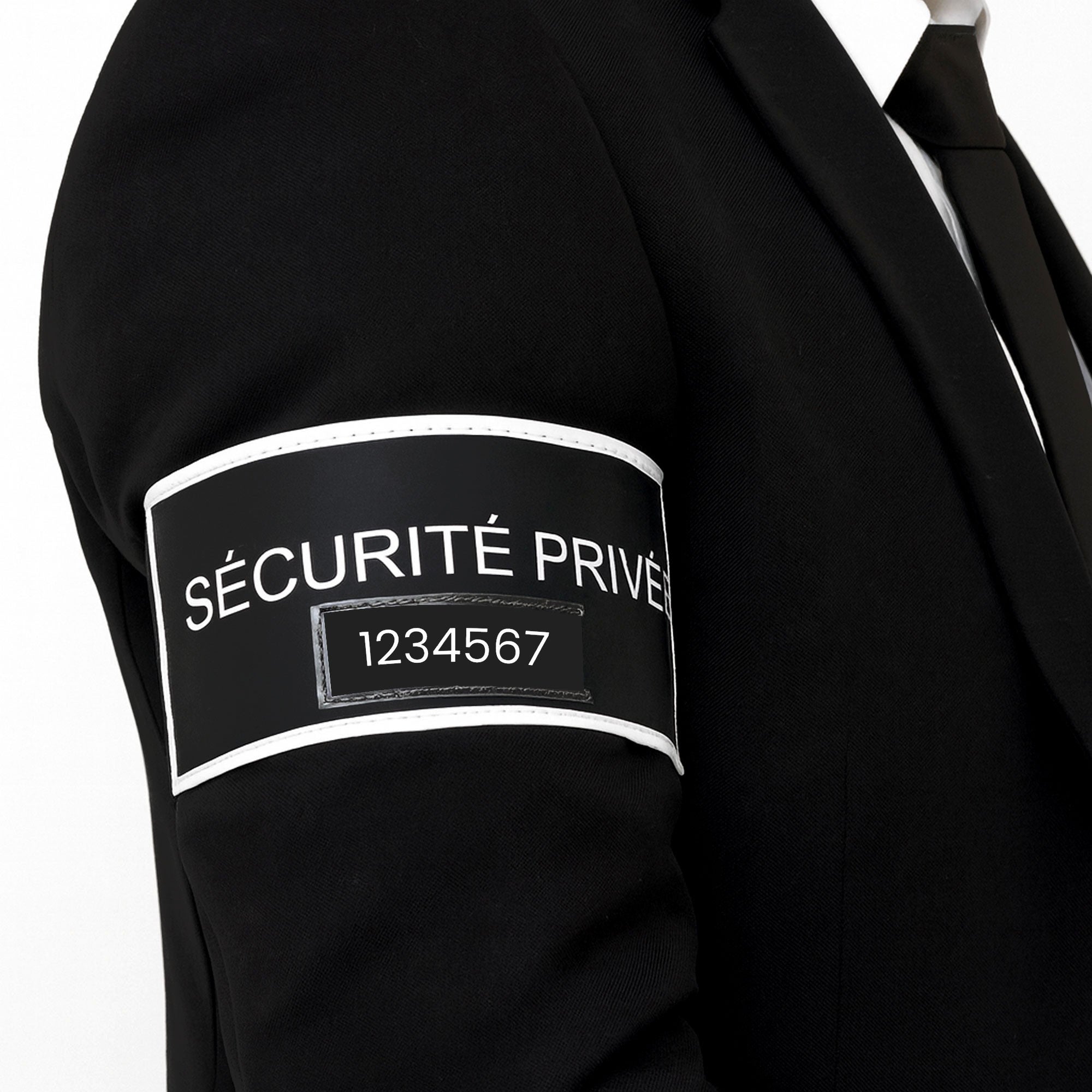 Brassard Sécurité-Privée / Noir. DCA OPEX.