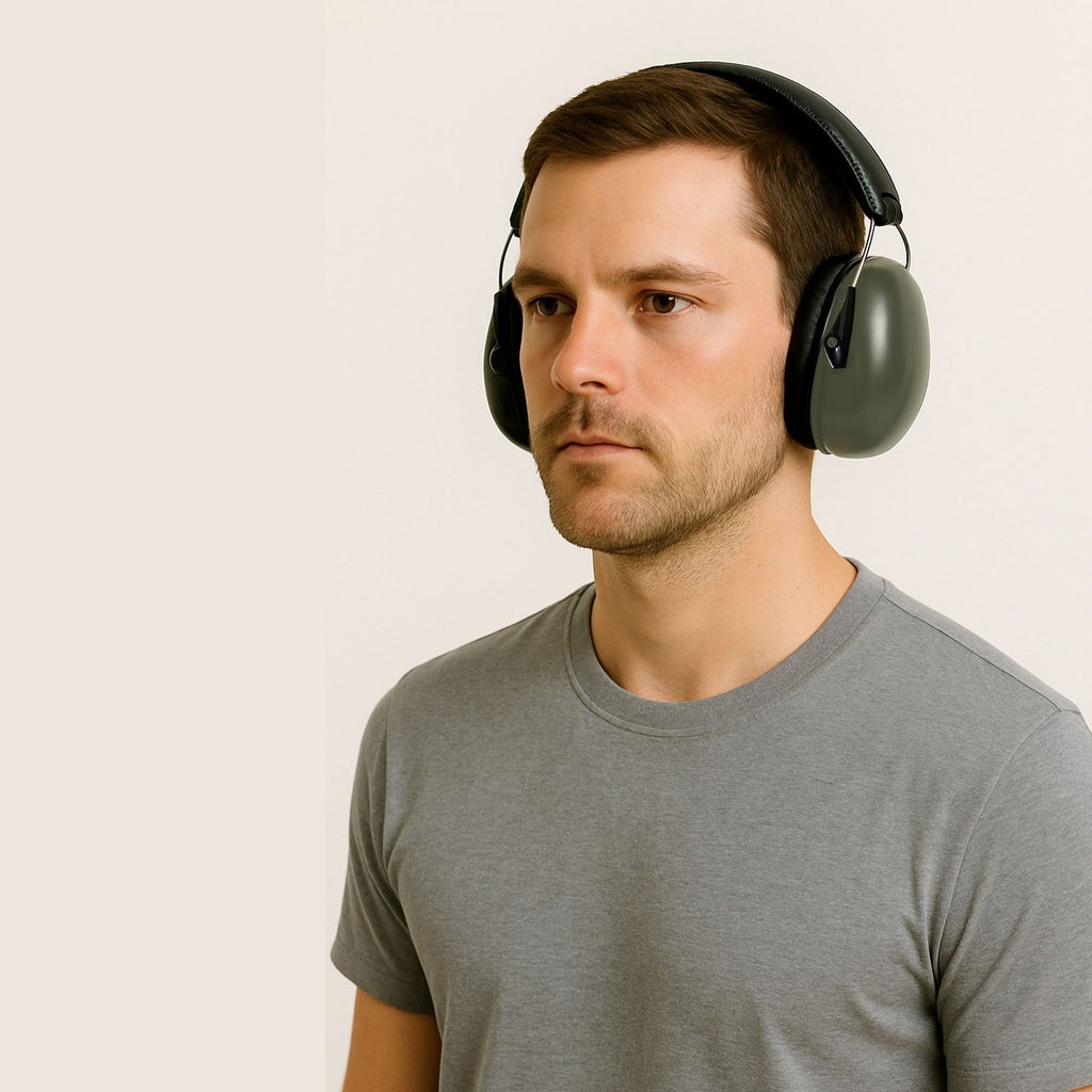 Casque Anti-Bruit / Vert Olive / Protection auditive / BAB. DCA OPEX.