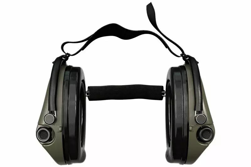 Casque anti bruit Suprême Pro-X vert olive serre-nuque tissu noir / Casque électronique / BAB.