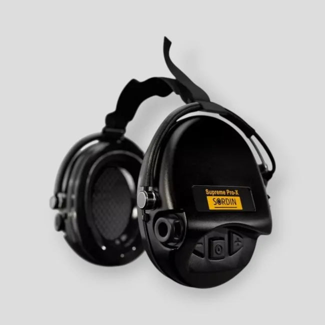 Casque anti bruit Suprême Pro-X noir serre-nuque tissu noir / Casque électronique / BAB.