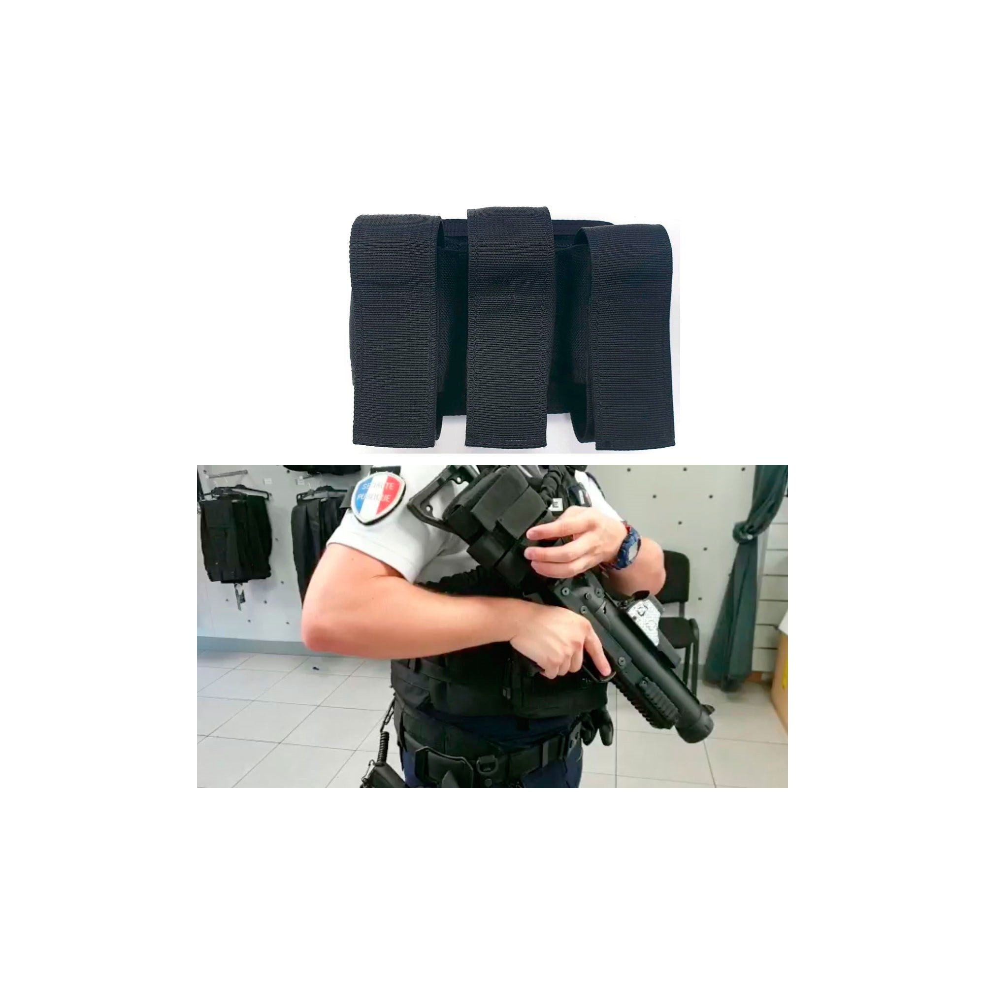 Chaussette Porte Munition LBD 40 / Cartouchière / Holster. DCA OPEX.