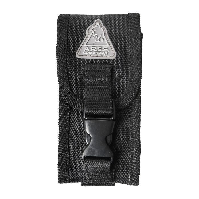 Couteau pliant "RESCUE" avec étui / Noir. ARES.