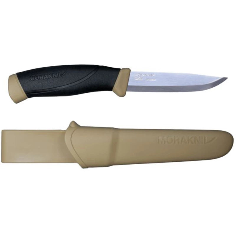 Couteau Mora Compagnion / Inox / Vert Olive et Sable. MORAKNIV.