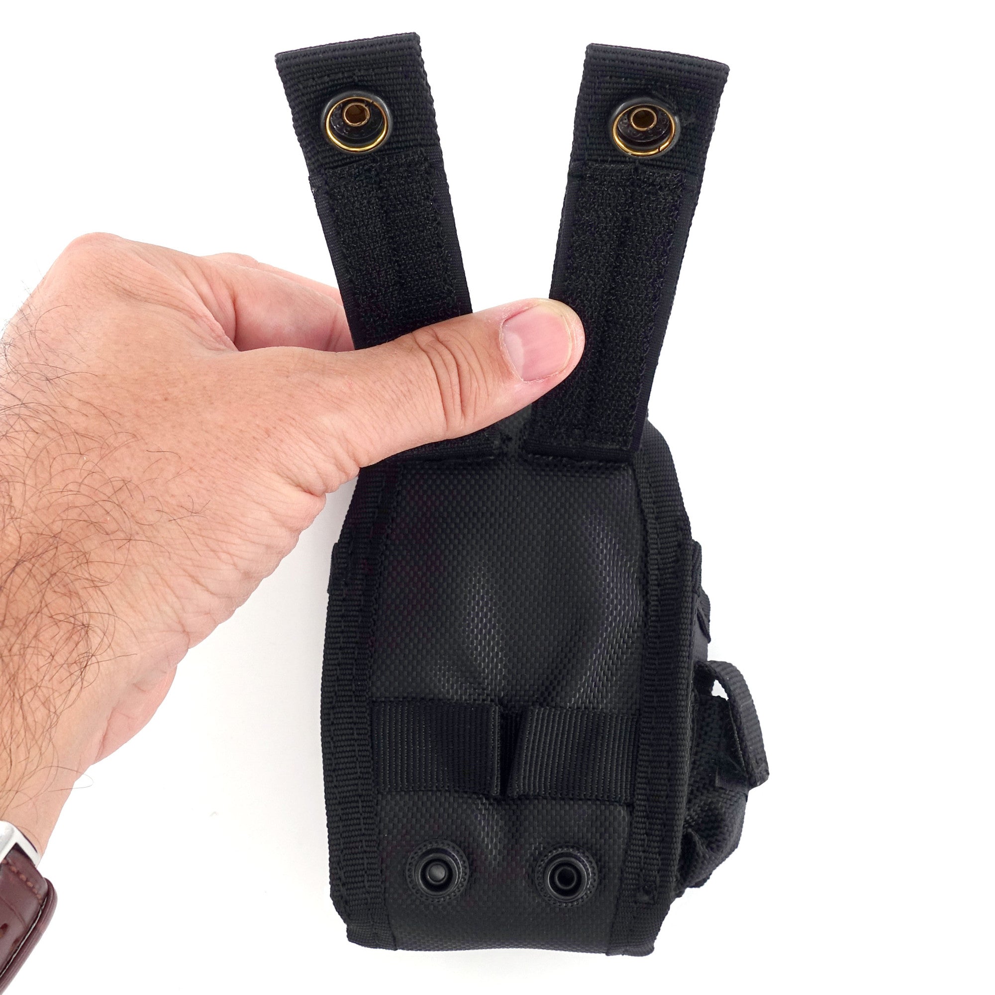 Etui pour Menottes Administrative / Attaches Molle et Ceinture / Holster / Gendarmerie / Noir. OPEX DCA.
