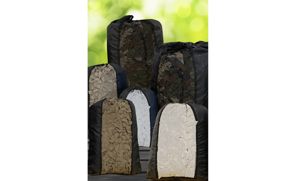 Filet de camouflage renforcé cordé / 80% d'ombrage /  300 Deniers  / Voile d'ombrage / CCE ( Camouflage Centre Europe). BARTAVEL.