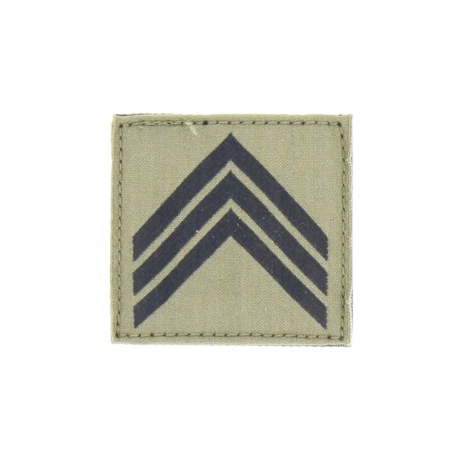 Galon Poitrine Armée de Terre / Grade / Basse visibilité / "Sergent  Chef". ARES.