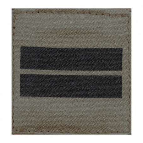 Galon Poitrine Armée de Terre / Grade / Basse visibilité / "Lieutenant". ARES.