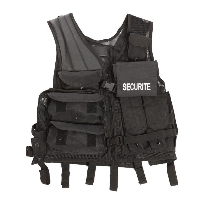 Gilet Sécurité-Privée / Noir. ARES.